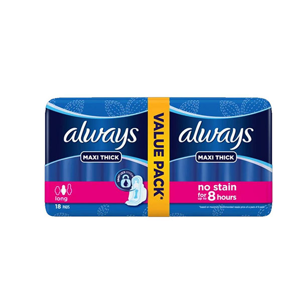 Always Maxi Thick Value Pack 18 Pads Sifsaf