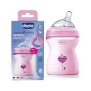 Chicco Natural Feeling Bottle Pink 2M+  250ML