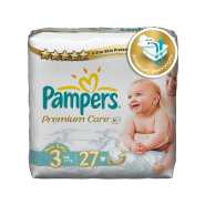 Pampers Premium Care Size 3 (4-9 Kg) , (27) Diapers