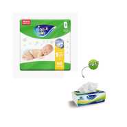 Fine Baby Diapers New Born 1, (2-5Kg), 60 Diaper + Fine Fluffy Gift