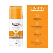 Eucerin Sun Fluid Pigment Control Spf50+ (50Ml) benefits