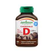 Jamieson Vitamin D3 Chewable Chocolate 1000IU, 100 Tablet