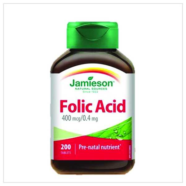 Jamieson Folic Acid 400Mcg/0.4Mg, 200 Tablet