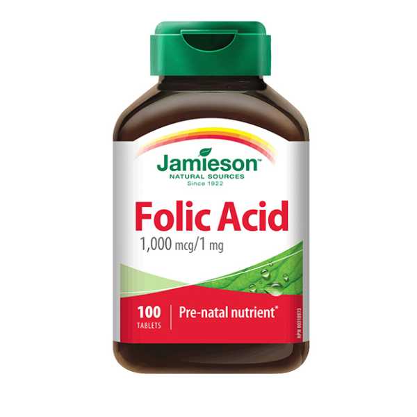 Jamieson Folic Acid 1Mg 100Tab