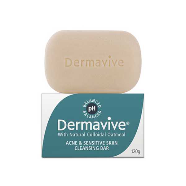 Dermavive Acne Sensitive Skin Cleansing Bar 120 Gram