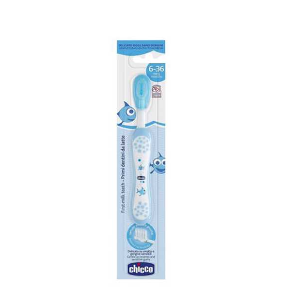 Chicco Baby Tooth Brush (6-36 M) Blue