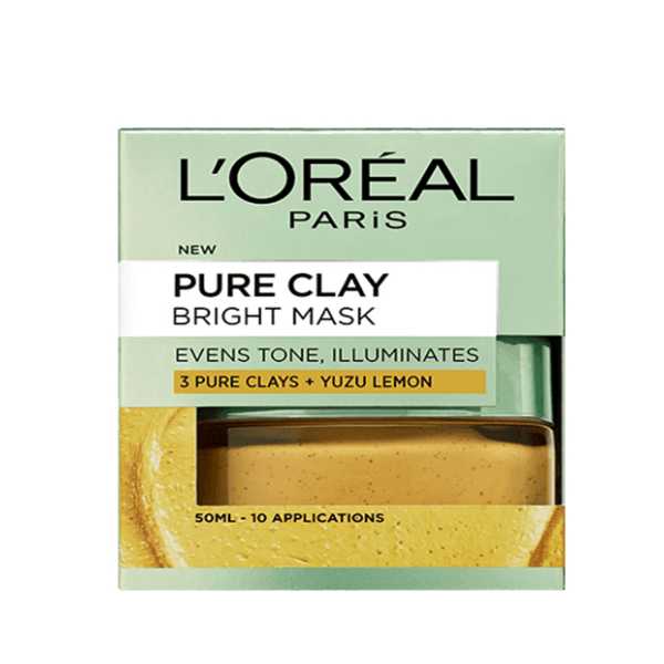 Loreal Pure Clay Bright Face Mask 50ML