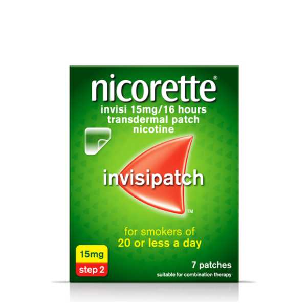 Nicorette Nicotine InvisiPatch 15Mg 7 Patches