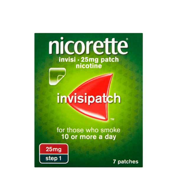 Nicorette Nicotine InvisiPatch 25Mg 7 Patches