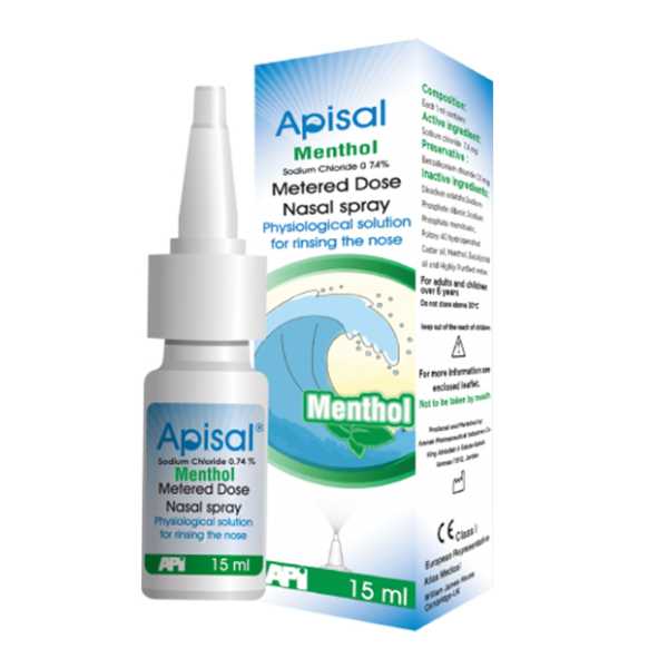 Apisal Menthol Nasal Spray 15Ml