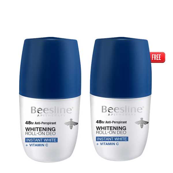 Beesline Whitening Roll-On Instant White 1+1 Free Offer