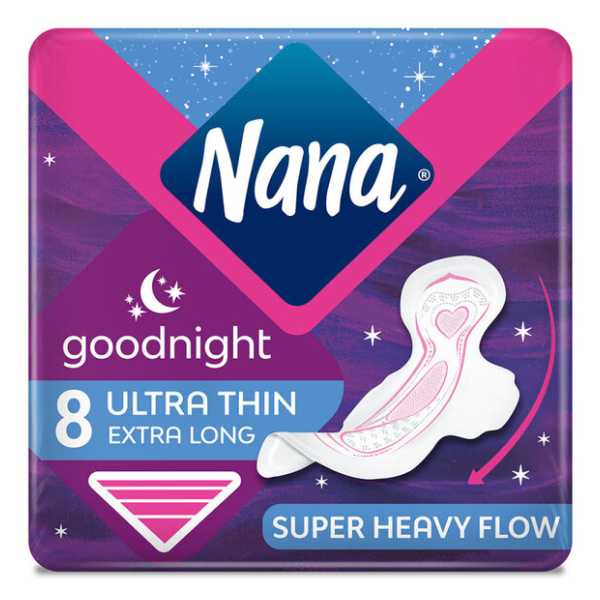 Nana Ultra Goodnight Extra Long 8 Pads