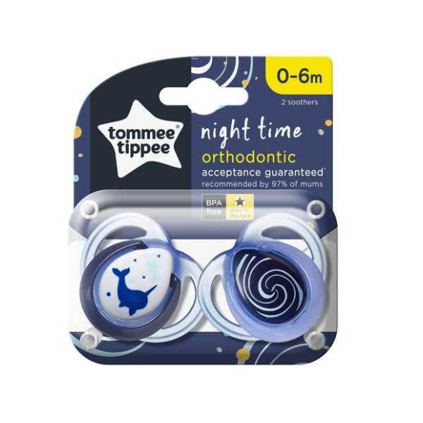 Tommee-Tippee-Soother-Night-Time-0-6-2Pcs
