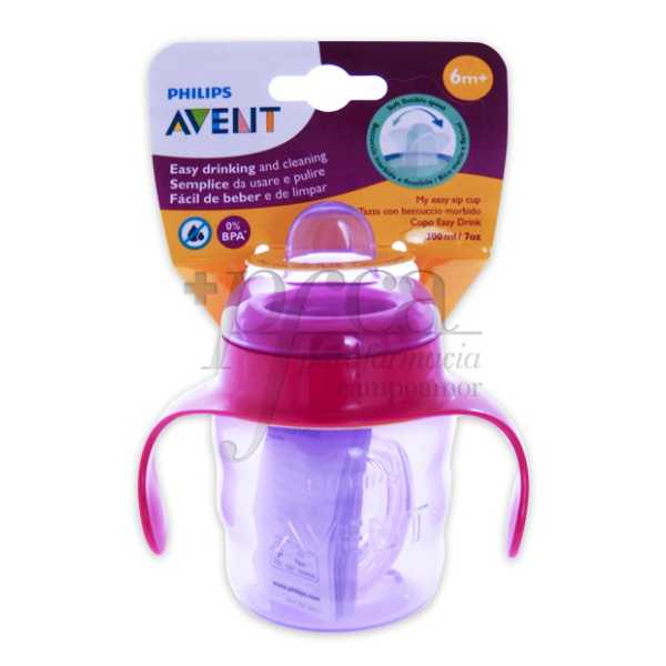 Avent-Spout-Cup-Pink-200ML-6M+