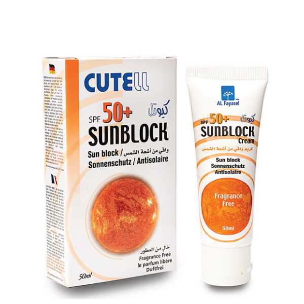 Cutell Sunblock Spf50+, 50Ml