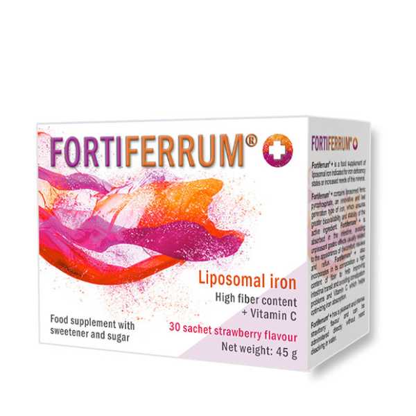 Fortiferrum + (Liposomal Iron) Strawberry Sachet 30's