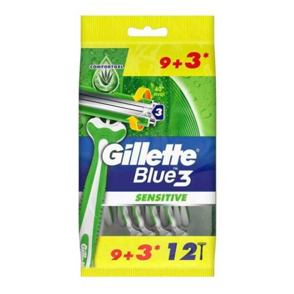 Gillette Blue 3 Sensitive 12 Razors