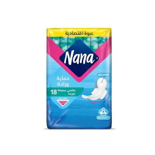 Nana Maxi Economy Pack 18 Long Pads