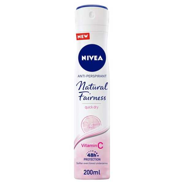 Nivea Natural Fairness Spray For Women 200ML