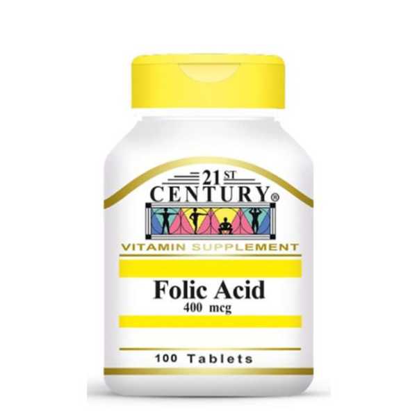 21St Century Folic Acid 400Mg 100Tab