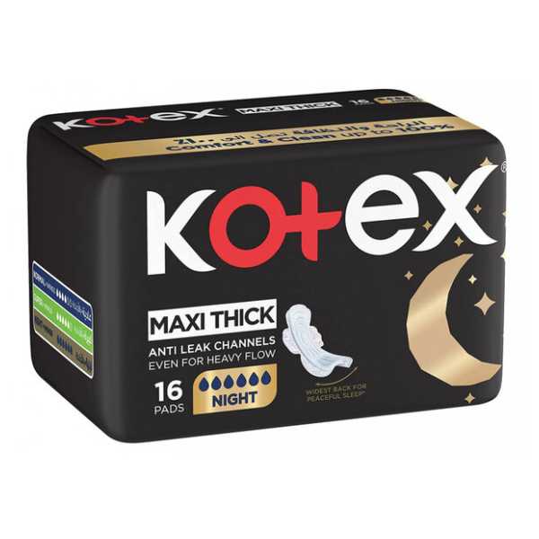 Kotex Maxi Night +Wings 16 Pads