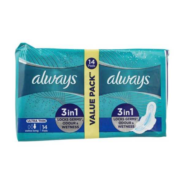 Always Ultra Thin Value Pack Extra Long 14 Pads