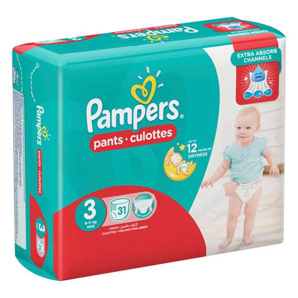 Pampers Baby Pants Size 3 (6-11 kg) 31 Pants