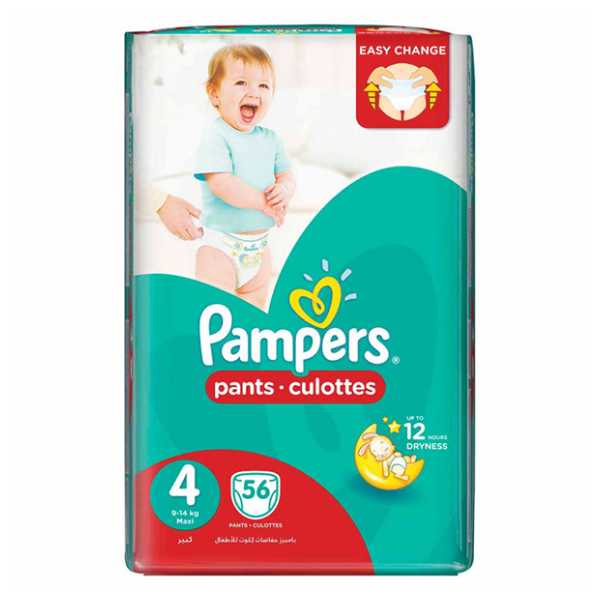 Pampers Baby Pants Size 4 (9-14 kg) 56 Pants