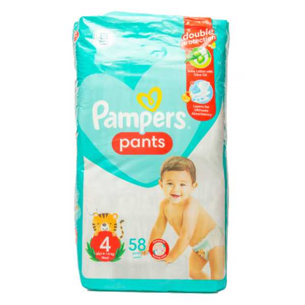 Pampers Baby Pants Size 4 (9-14 kg) 58 Pants