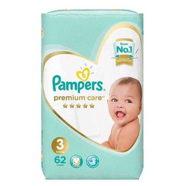 Pampers Premium Care Size 3 (4-9 Kg) , (62) Diapers