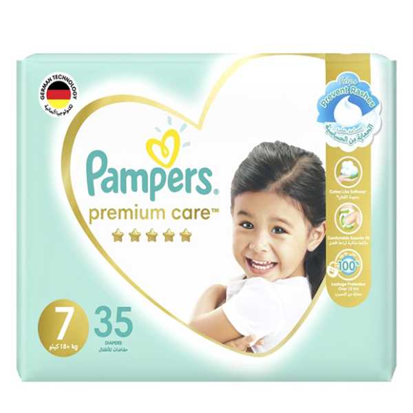 Pampers Premium Care Size 7 (18+ kg) 35 Diapers
