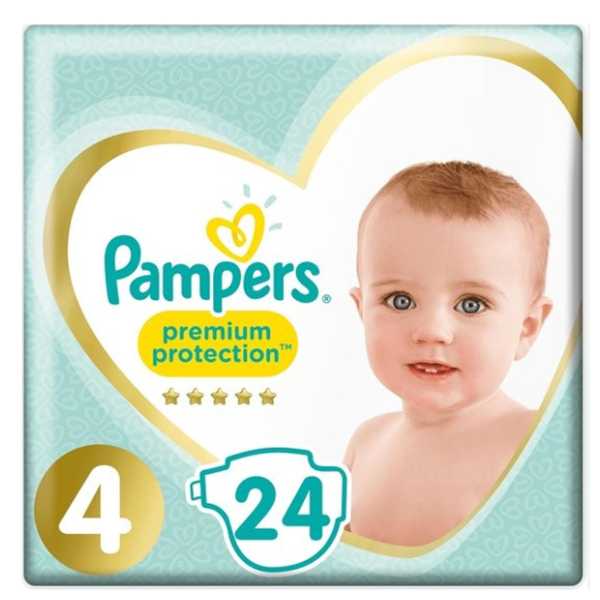 Pampers Premium Protection Size 4 (9-14 kg) 24 Diapers