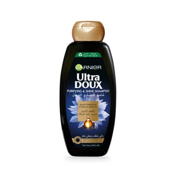 Garnier Ultra Doux Black Charcoal &amp; Nigella Seed Oil Shampoo 400ml
