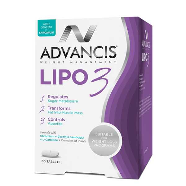 Advancis Lipo3 (Regulates Sugar Metabolism) 60Tab