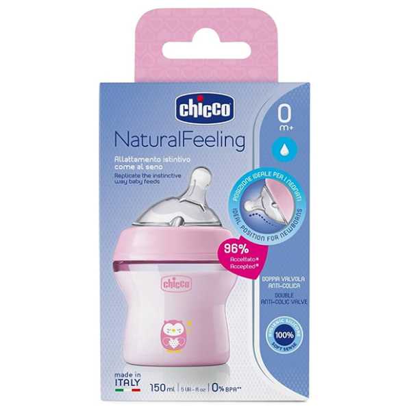 Chicco Natural Feeling Bottle 150Ml 0M+