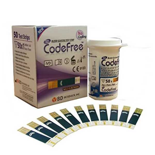Code Free Sd Glucose  Strips (50) Strips