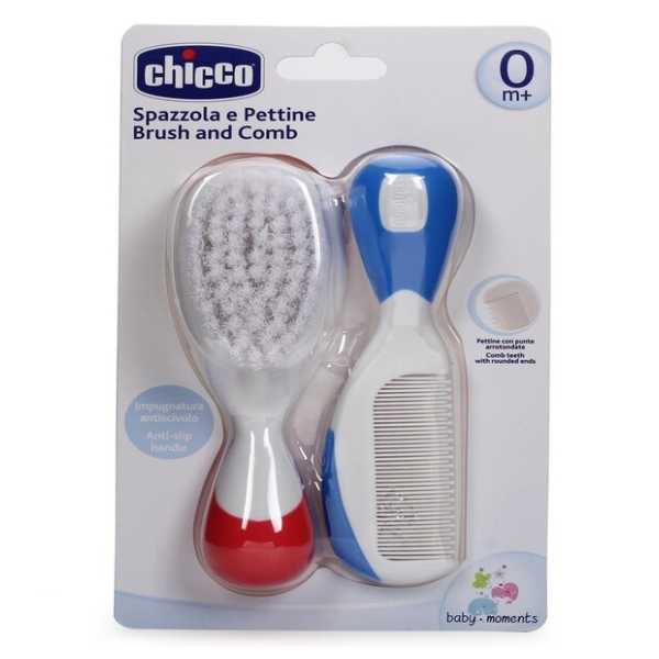 Chicco Baby Brush &amp; Comb Blue
