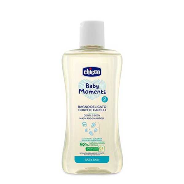 Chicco Baby Moments Body Wash &amp; Shampoo 200ML