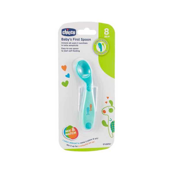 Chicco Baby's First Spoon 8M+ Boy