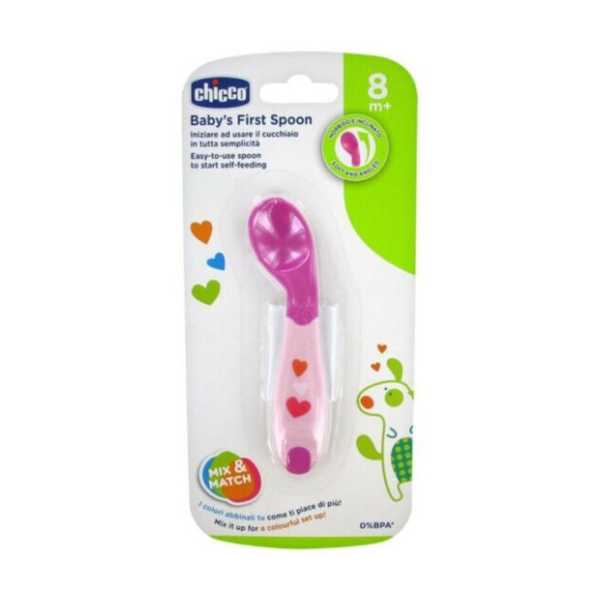 Chicco Baby's First Spoon 8M+ Girl