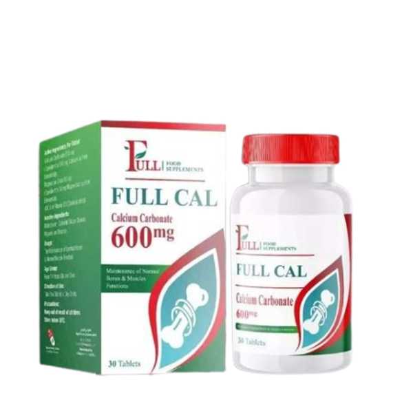Full Cal (Calcium Carbonate) 600 Mg 30 Tablets
