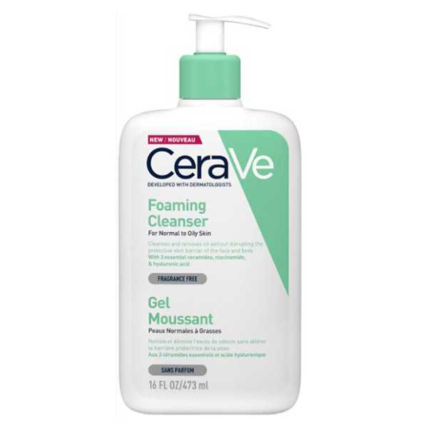 CeraVe Foaming Cleanser for Normal to Oily Skin 473ML
