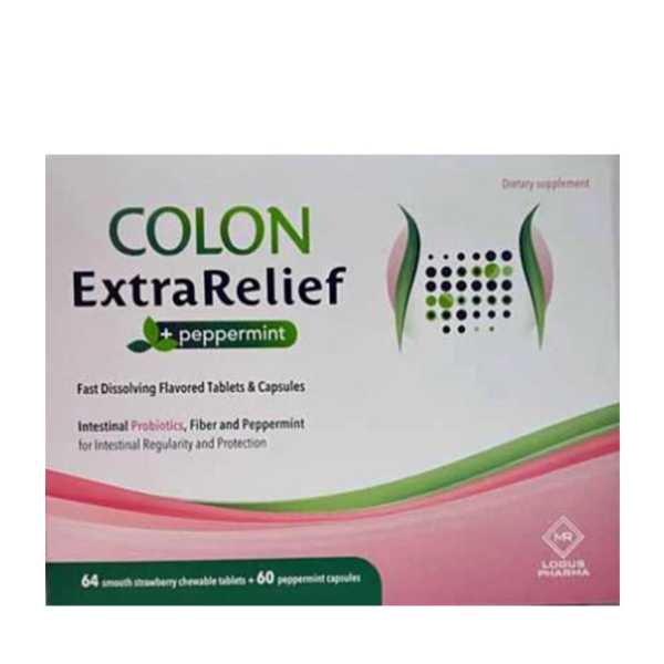 Colon Extra Relief 64 Chew Tab + 60 Peppermint Capsules