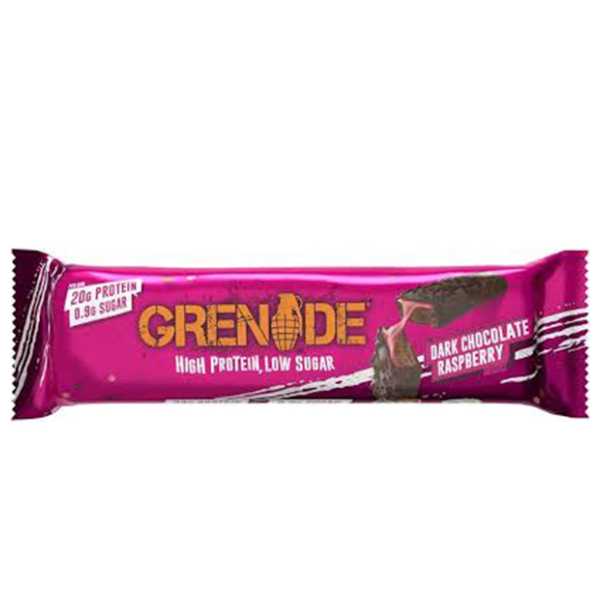 Grenade Dark Chocolate Raspberry Bar 60 Gram