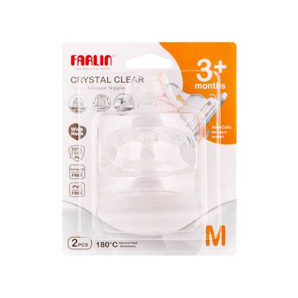 Farlin Crystal Clear Nipple +3M