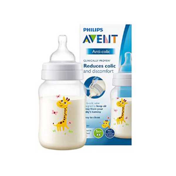 Avent Classic Bottle Giraffe 260 ML  +1M