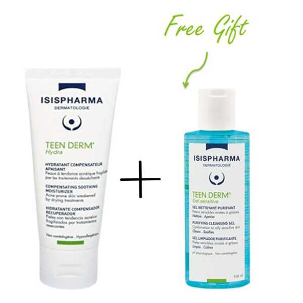 Isis Teen Derm Hydra 40Ml + Teen Derm Sensetive 100ML