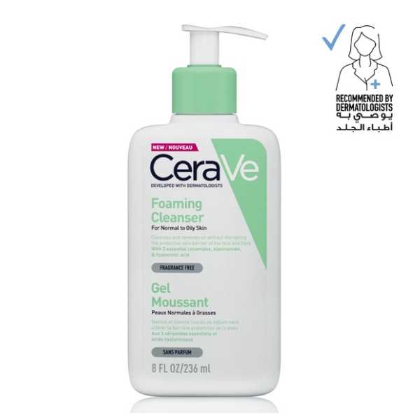 CeraVe Foaming Cleanser For Normal To Oily Skin 236ML