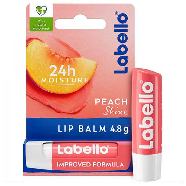 Labello Peach Shine Lip Balm 4.8G