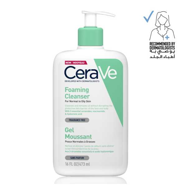 CeraVe Foaming Cleanser for Normal to Oily Skin 473ML